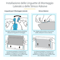 Filtro Privacy Oro per Monitor 24" 16:9, schermo privacy reversibile, Privacy Screen Protector per PC, protezione/schermo rimovibile, +/- 30 gradi