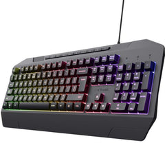 TASTIERA GAMING CABLATA RGB - PLASTICA RICICLATA 78% - LAYOUT ITALIANO - TRUST GXT 836 EVOCX - NERO