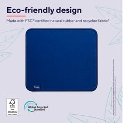TAPPETINO/MOUSEPAD 250x210 REALIZZATO CON MATERIALI RICICLATI – TRUST BOYE - LAVABILE - BLU