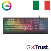 TASTIERA GAMING CABLATA ILLUMINATA - LAYOUT ITALIANO - TRUST BASIC - NERO