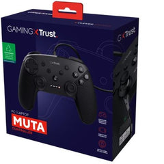 CONTROLLER GAMEPAD CABLATO PER PC - PLASTICA RICICLATA 75% - TRUST GXT541 MUTA NERO