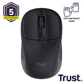 MOUSE WIRELESS - 1600DPI - TRUST PRIMO NERO