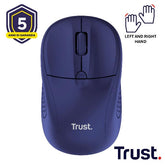 MOUSE WIRELESS - 1600DPI - TRUST PRIMO BLUE