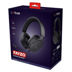 CUFFIE GAMING CABLATE JACK 3,5MM MULTIPIATTAFORMA, OVER-EAR, DRIVER 50MM - PLASTICA RICICLATA 85% - TRUST GXT489 FAYZO NERO