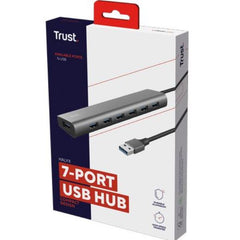 HUB USB A 3.2 CON 7 PORTE USB-A 3.2 - TRUST HALYX - ALLUMINIO