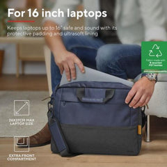 BORSA LAPTOP/NOTEBOOK FINO A 16" ECO - REALIZZATA CON PET RICICLATO - TRUST LISBOA BLU