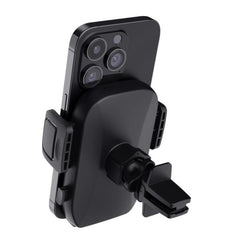 SUPPORTO/HOLDER PER TELEFONO CON MONTAGGIO ALLA VENTOLA DELL’ARIA - TRUST RUNO - NERO