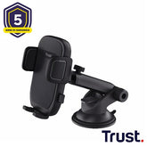SUPPORTO/HOLDER PER TELEFONO CON MONTAGGIO AL PARABREZZA - TRUST RUNO - NERO