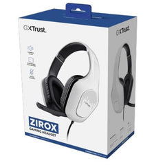 CUFFIE GAMING CABLATE JACK 3,5MM PLAYSTATION® COMPATIBILE, DRIVER 50MM - TRUST GXT415PS ZIROX - BIANCO