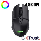 MOUSE GAMING RGB WIRELESS RICARICABILE 4.800DPI - TRUST GXT110 FELOX NERO
