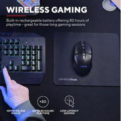 SET MOUSE DA GAMING ILLUMINATO RGB + TAPPETINO - TRUST GXT 112 FELOX - NERO