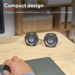 SET ALTOPARLANTI SPEAKERS 2.0 8W PICCO (4W RMS) - TRUST POLO 2.0 - NERO