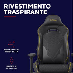 SEDIA GAMING PRO PREMIUM - TRUST GXT 721 RUYA PRO - NERA