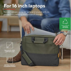 BORSA LAPTOP/NOTEBOOK FINO A 16" ECO - REALIZZATA CON PET RICICLATO - TRUST LISBOA VERDE