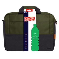 BORSA LAPTOP/NOTEBOOK FINO A 16" ECO - REALIZZATA CON PET RICICLATO - TRUST LISBOA VERDE
