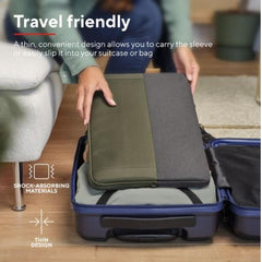 CUSTODIA/SLEEVE 16" MORBIDA PER LAPTOP/NOTEBOOK REALIZZATA CON PET RICICLATO - TRUST LISBOA VERDE