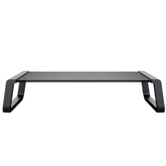 SUPPORTO MONITOR IN VETRO TEMPERATO - TRUST MONTA - NERO