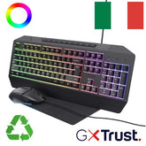 SET GAMING 3-IN-1 - TASTIERA + MOUSE + MOUSEPAD LAYOUT IT - TRUST GXT 791 NERO