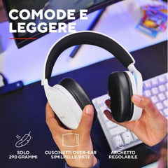 CUFFIE GAMING RGB CABLATE USB 7.1, MICROFONO STACCABILE CON RIDUZIONE DEL RUMORE, DRIVER 50MM - PLASTICA RICICLATA 35% - TRUST GXT490W FAYZO BIANCO