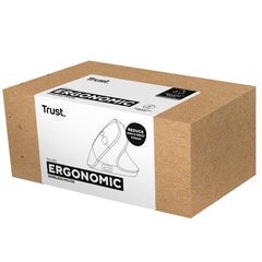 MOUSE ERGONOMICO (CERTIFICATO ERGOCERT) VERTICALE WIRELESS RICARICABILE - 2400DPI - PLASTICA RICICLATA 70% - TRUST B2B TM-270 NERO
