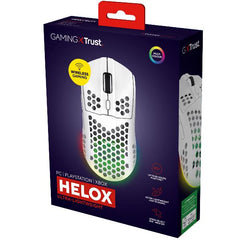 MOUSE GAMING RGB WIRELESS RICARICABILE ULTRALEGGERO 4.800DPI, AUTONOMIA 80H - TRUST GXT929W HELOX BIANCO