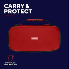 CUSTODIA RIGIDA PER NINTENDO SWITCH / SWITCH OLED /SWITCH LITE - TRUST GAMING GXT 1248S - ROSSO/BLU