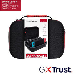 CUSTODIA RIGIDA XXL PER NINTENDO SWITCH / SWITCH OLED /SWITCH LITE - TRUST GAMING GXT 1247 - NERO