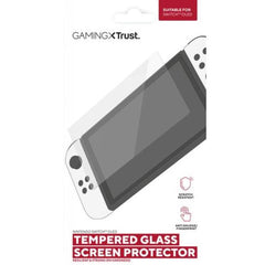 PROTEGGI SCHERMO IN VETRO NINTENDO SWITCH OLED - TRUST GXT 1245 - TRASPARENTE
