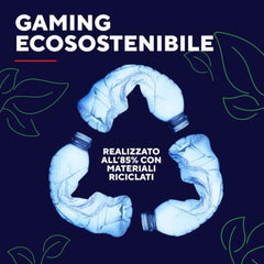 AURICOLARI GAMING WIRELESS RICARICABILE CON DOPPIA CONNESSIONE BT + 2,4GHz (DONGLE USB-C) - TRUST GXT409 OXXIE - BIANCO/NERO