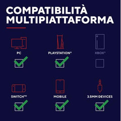 CUFFIA GAMING WIRELESS RICARICABILE CON DOPPIA CONNESSIONE BT + 2,4GHz OVER-EAR, DRIVER 50MM - TRUST GXT493 CARUS - NERO