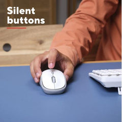 MOUSE WIRELESS SILENZIOSO - 1600DPI - PLASTICA RICICLATA 83% - DURATA BATTERIA 12 MESI - TRUST YVI+ - BIANCO