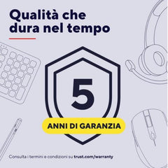 ALIMENTATORE/CARICABATTERIA 100W 2 PORTE USB-C GAN - PLASTICA RICICLATA 50% - TRUST MAXO - BIANCO