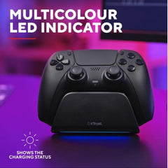 SUPPORTO DI RICARICA PER GAMEPAD/CONTROLLER PLAYSTATION PS5 - TRUST GXT 255 - NERO