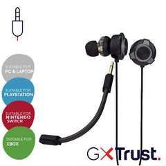 AURICOLARI GAMING CABLATI CON MICROFONO STACCABILE - TRUST PINE GXT 406 - NERO
