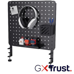 PANNELLO PORTAOGGETTI DA SCRIVANIA IN METALLO - TRUST GXT 724 VESTO - NERO