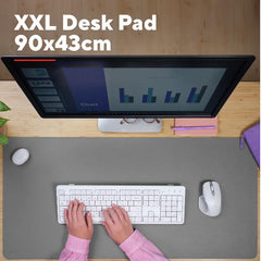 TAPPETINO/MOUSEPAD XXL PROTEGGI SCRIVANIA MISURA 900x430 - TRUST BENYA XXL - GRIGIO