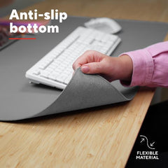 TAPPETINO/MOUSEPAD XXL PROTEGGI SCRIVANIA MISURA 900x430 - TRUST BENYA XXL - GRIGIO
