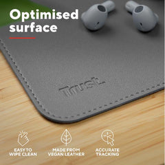 TAPPETINO/MOUSEPAD XXL PROTEGGI SCRIVANIA MISURA 900x430 - TRUST BENYA XXL - GRIGIO
