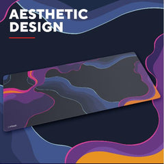 TAPPETINO/MOUSEPAD XXL - LAVABILE - PROTEGGI SCRIVANIA MISURA 930x400 - TRUST GXT 759 - ABSTRACT