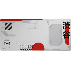 TAPPETINO/MOUSEPAD XXL - LAVABILE - PROTEGGI SCRIVANIA MISURA 930x400 - TRUST GXT 759 - JAPAN WHITE