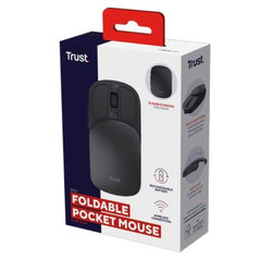 MOUSE WIRELESS USB-C RICARICABILE RICHIUDIBILE TASCABILE - 2400DPI - TRUST ZYLO - NERO