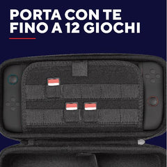 NINTENDO SWITCH 2 CUSTODIA RIGIDA XL GXT 1252B - NERO