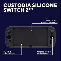 CUSTODIA ANTISCIVOLO IN SILICONE PER NINTENDO SWITCH 2 GXT 1253 - NERO