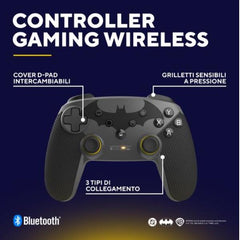 CONTROLLER GAMEPAD MULTICONNECT WIRELESS 2,4GHz + BT + CAVO PER CONSOLE E PC - PLASTICA RICICLATA 75% - TRUST GXT542SM MUTA BATMAN