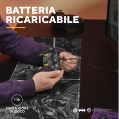 CONTROLLER GAMEPAD MULTICONNECT WIRELESS 2,4GHz + BT + CAVO PER CONSOLE E PC - PLASTICA RICICLATA 75% - TRUST GXT542SM MUTA BATMAN