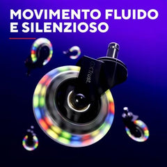 RUOTE ANTIGRAFFIO IN GEL PER SEDIA - ILLUMINATE RGB - TRUST GXT 701 RGB
