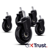RUOTE ANTIGRAFFIO IN GEL PER SEDIA - TRUST GXT 702 - NERO