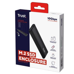 CASE/CUSTODIA HDD SSD NMVe M.2 USB USB-C + USB-A TRUST - NERO