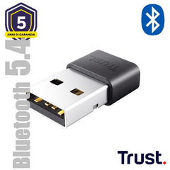 ADATTATORE BLUETOOTH® 5.4, CON PORTATA DI 10 METRI - TRUST MYNA - NERO