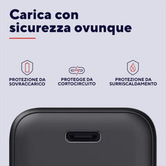 ALIMENTATORE/CARICABATTERIA 65W ULRTACOMPATTO USB-C GAN - CAVO RICARICA INCLUSO - PLASTICA RICICLATA 100% - TRUST MAXO - NERO